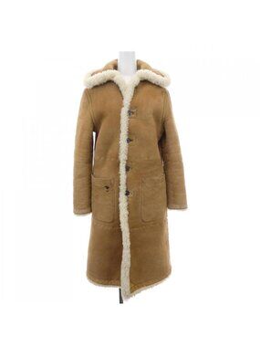 Dior Mouton Coat Brown 42